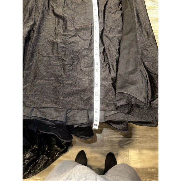 La Femme - 30072 Spaghetti Strap High Slit Gown. Size 10. Black. NWOT. 14 - Picture 7 of 8